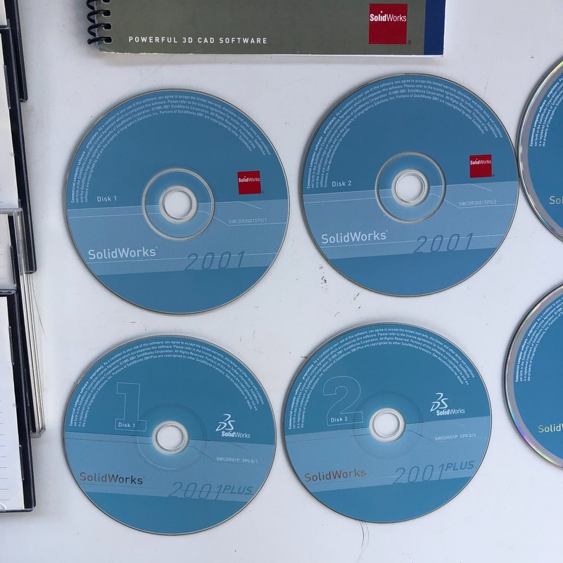 SolidWorks 2000 to 2003 DVD Software Discs LOT 3D SWCDR03 SP3+What's New Book gallery