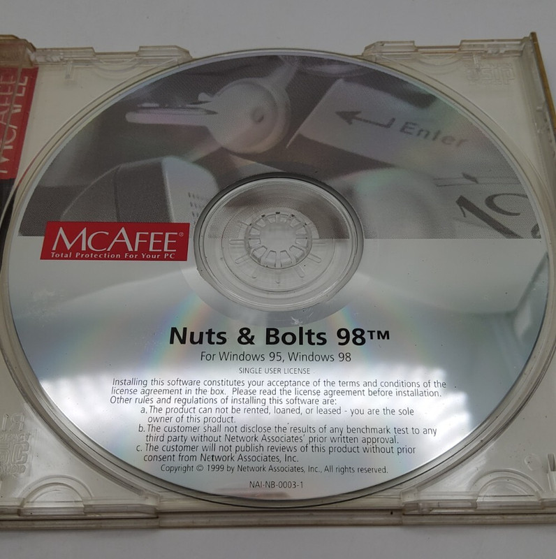 NUTS & BOLTS ~ McAfee 1998 ~ PC CD-ROM ~ VTG System Utility Suite for Windows gallery