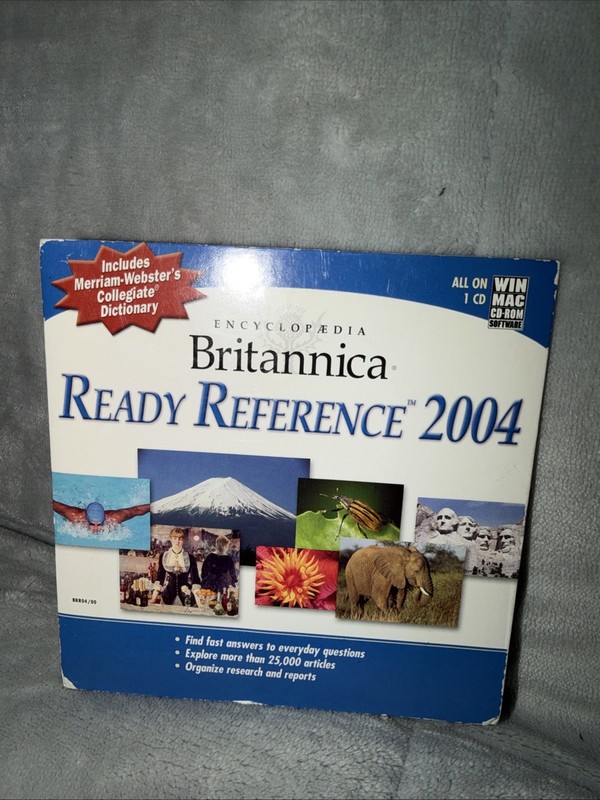 Encyclopedia Britannica Ready Reference 2004 PC CD