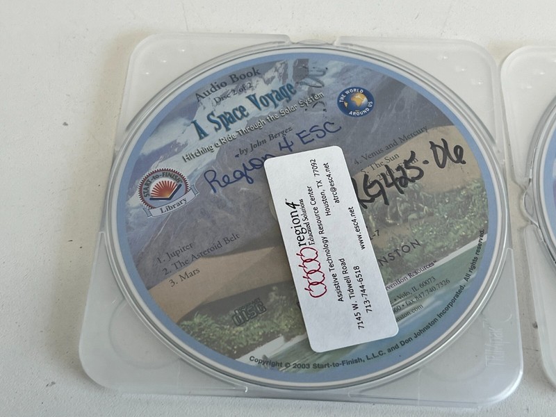 PP33: 2 Disks - " A Space Voyage" Audio Book - Don Johnston gallery
