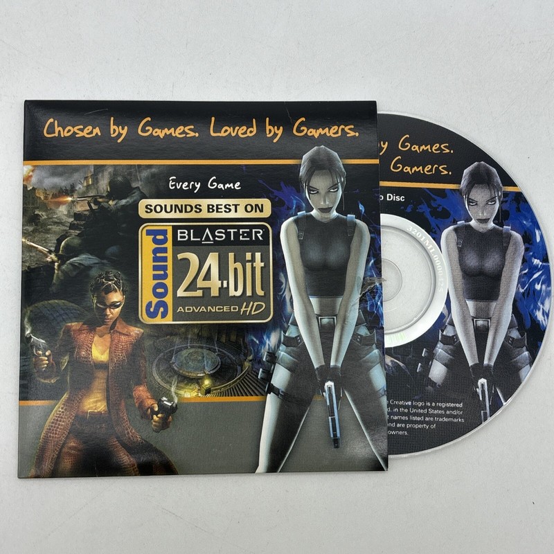 Creative Sound Blaster Demo Disc CD 24-Bit Advanced HD Loved By Gamers