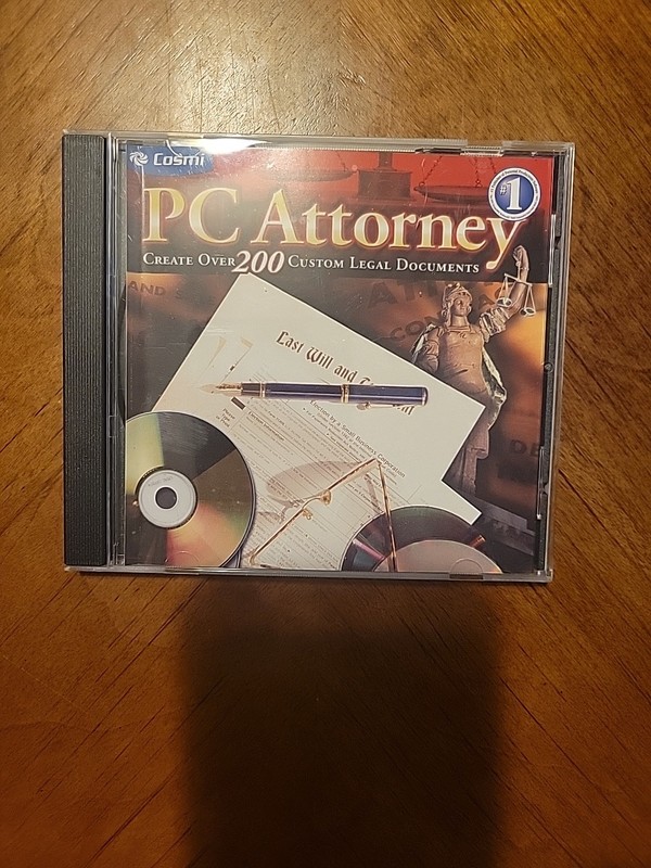 COSMI PC ATTORNEY CASE ONLY – NO DISC – JUST A CASE & COVER ART
