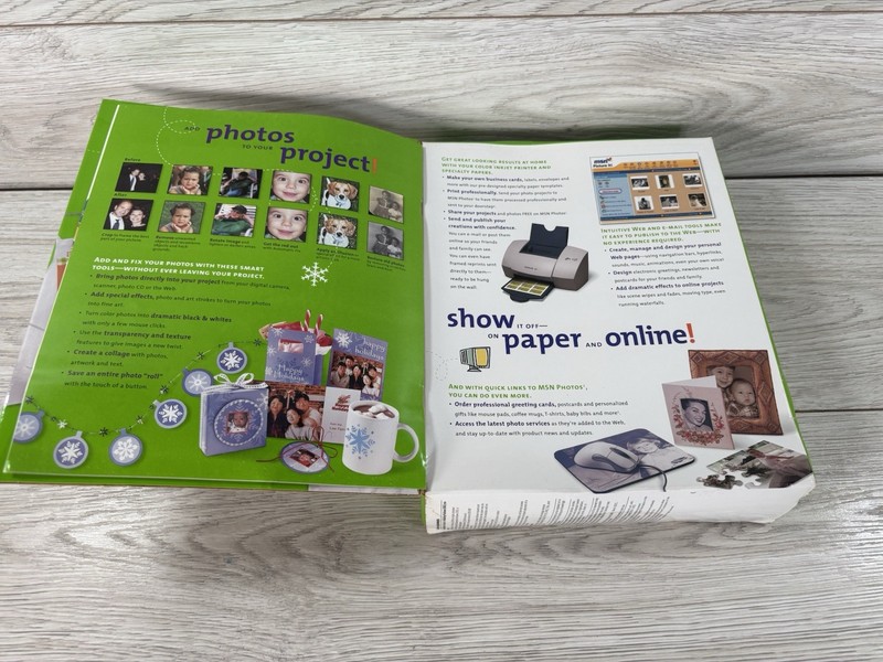 Picture It Photo Editing Software Project Card Microsoft Pub Platinum 2002 NEW gallery