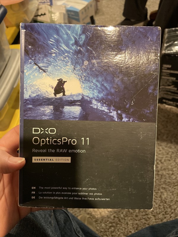 NEW DxO Labs OpticsPro 11 Essential Edition Photo Enhancing Software DVD PC/Mac