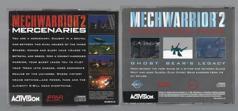 MechWarrior Vengeance PC + MW 2 31st Cent + Exp Pack + Mercenaries 4 Game Bundle gallery