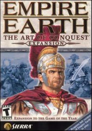 Empire Earth 1 Art of Conquest + Manual PC CD game futuristic space craft add-on