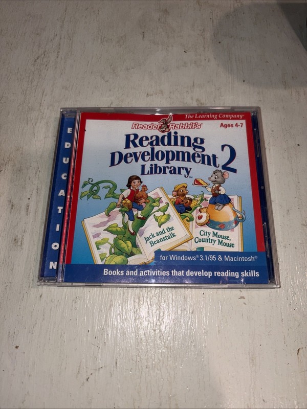 Reader Rabbit Reading Development Library 2 PC MAC CD interactive story books!