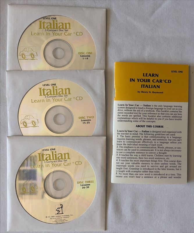 ITALIAN Learn in Your Car, Beginner - Level 3 with 9 CDs and 3 Handbooks gallery