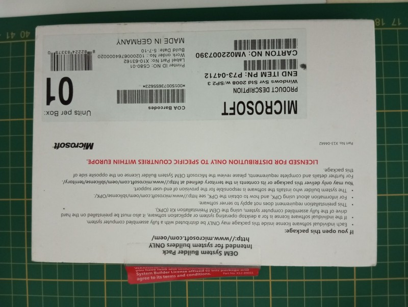 windows server 2008 sp2 std licensed