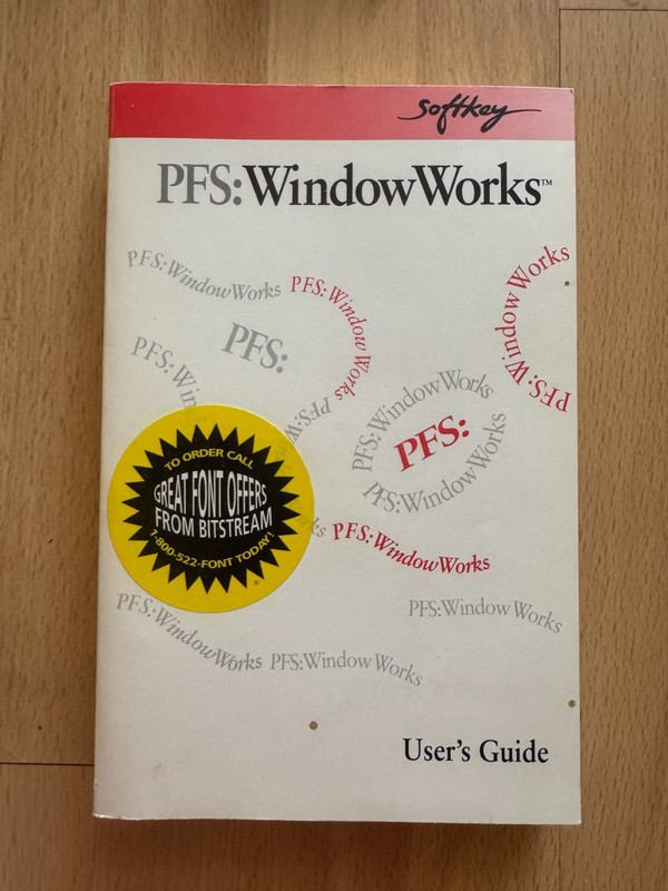 PFS: SOFT KEY ~ WINDOW WORKS ~ User’s Guide ~ Manual