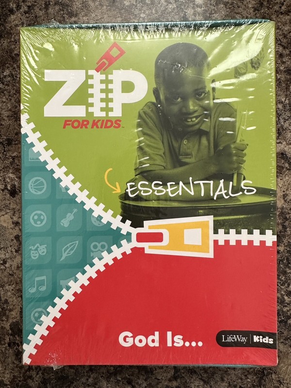New Children’s Church Zip Curriculum Sunday School “God Is” Kit Lifeway CD