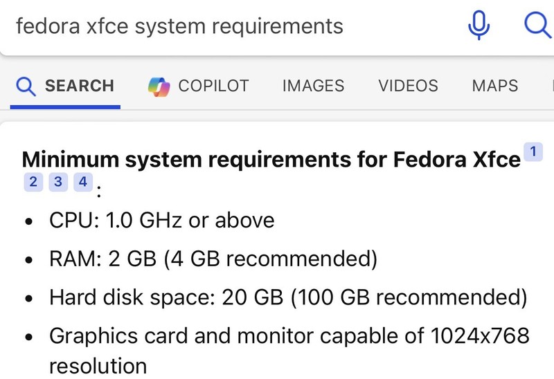 fedora XFCE linux Spin AMD64 USB KEY Canada Economy gallery