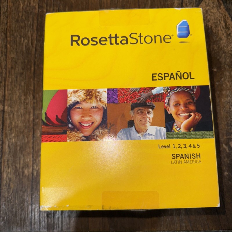 Rosetta Stone 3 Spanish (Latin America) Level 1,2,3,4 & 5 for PC, Mac VG 240912