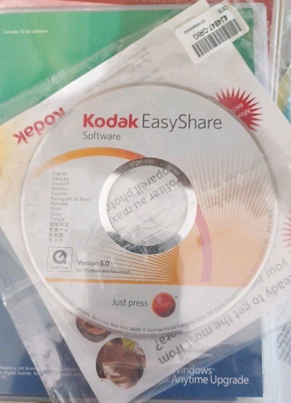 Kodak EasyShare Software Version 6.0 Disc CD for Windows & Macintosh SEALED NIB gallery