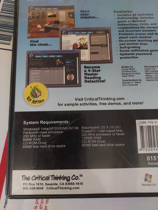 New Math Detective A1 Thinking Reading Writing Mathematics CD-Rom Grades 5-6#191 gallery