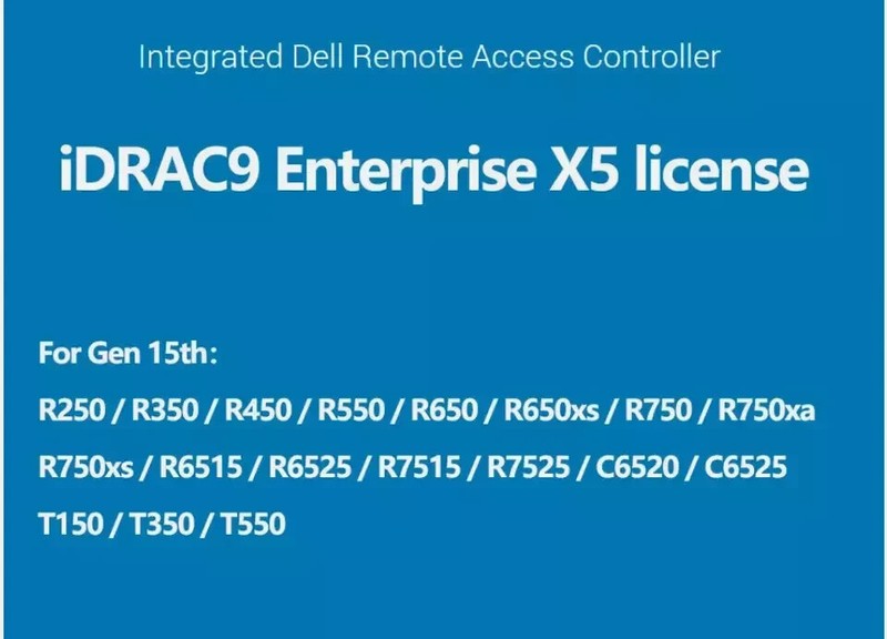 IDRAC7/8/9 Enterprise License Permanent idrac for PowerEdge 12th 13th 14th 15th gallery