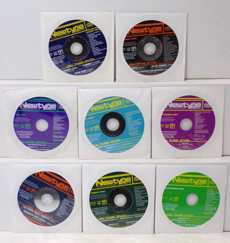 Newtype Magazine 2000's Promo CD Collection w Trailers Demos -Lot of 8 050125WT2