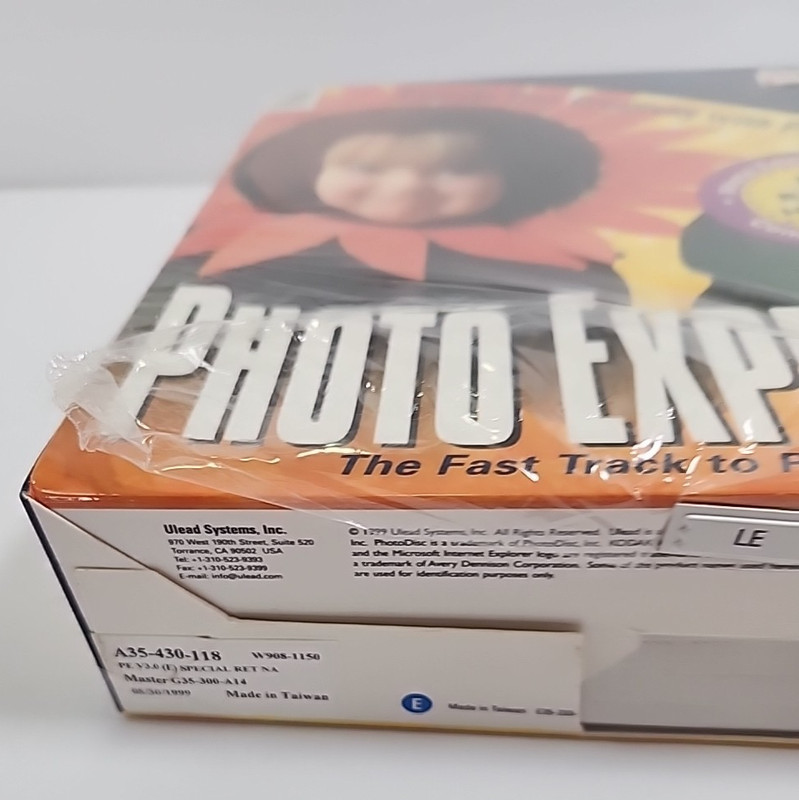 Ulead Systems Photo Express 3.0 Windows 98 CD Rom *torn plastic cardboard READ! gallery