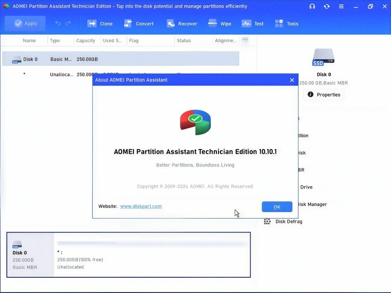 AOMEI Partition Assistant Technician Bootable DVD/USB gallery