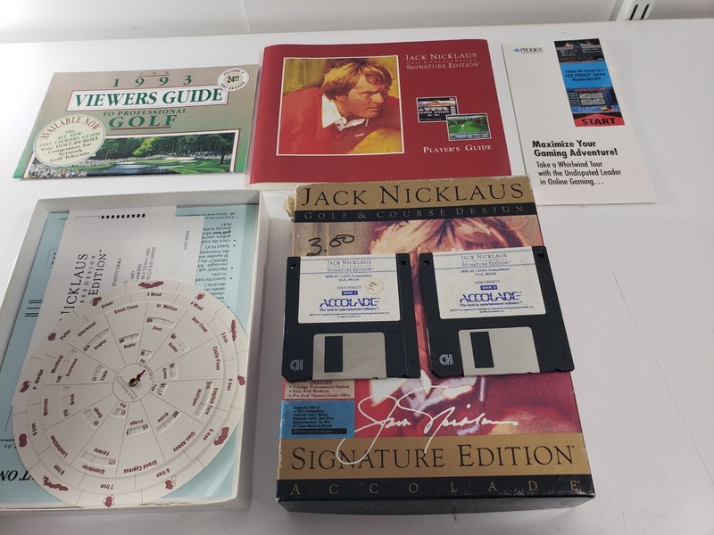 Jack Nicklaus Unlimited Golf & Course Design PC 1992 ver. 1.5 Release IBM/Tandy