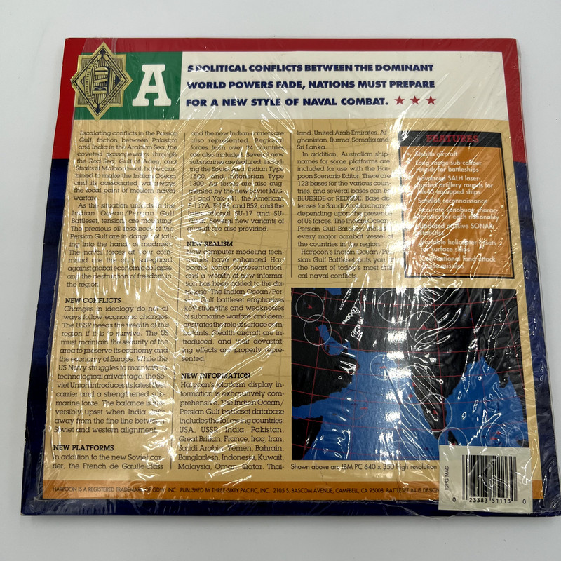 Harpoon Battleset 4 Indian Ocean/Persian Gulf 5.25 VGA & EGA DOS PC Game gallery
