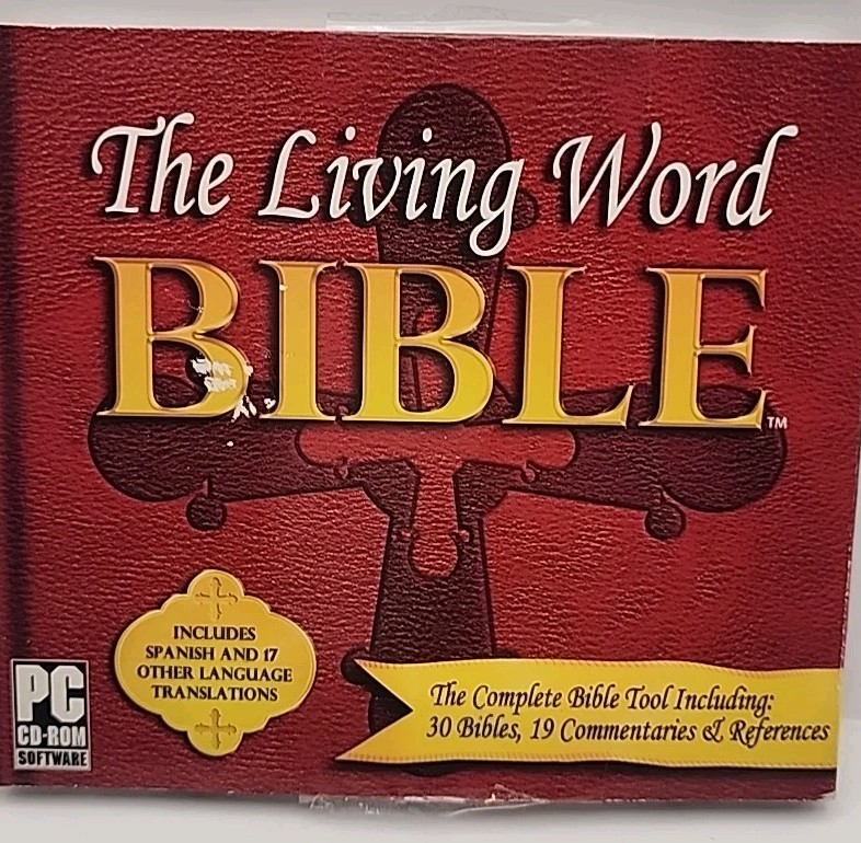 520.Living Word Bible CD ROM 30 Bibles, 19 Commentaries, References, Spanish &17