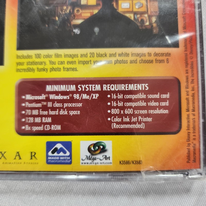 The Incredibles PC-CD ROM Print Studio Disney Pixar (Win 98/Me/XP) Computer Game gallery