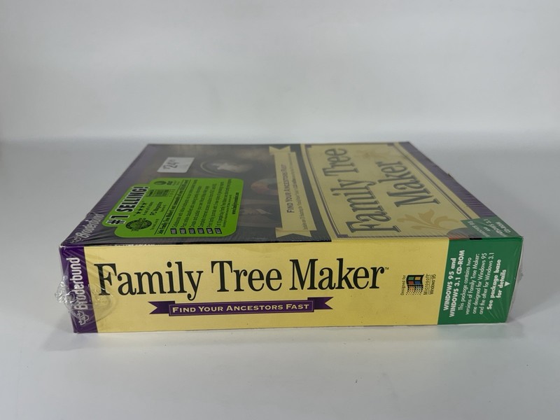 1996 Broderbund Family Tree Maker CD-ROM Software for Windows 95 & Windows 3.1 gallery