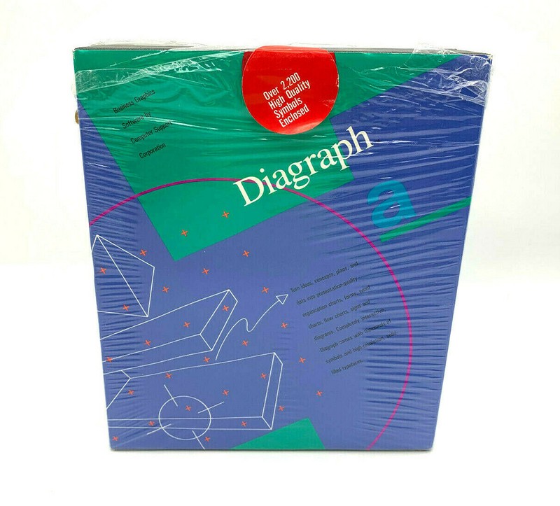 Computer Support Corporation Diagraph Business Graphics Software Vintage 1988 gallery