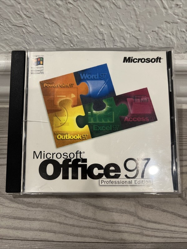 Microsoft Office 97 Professional Edition Word Excel PowerPoint Access Outlook