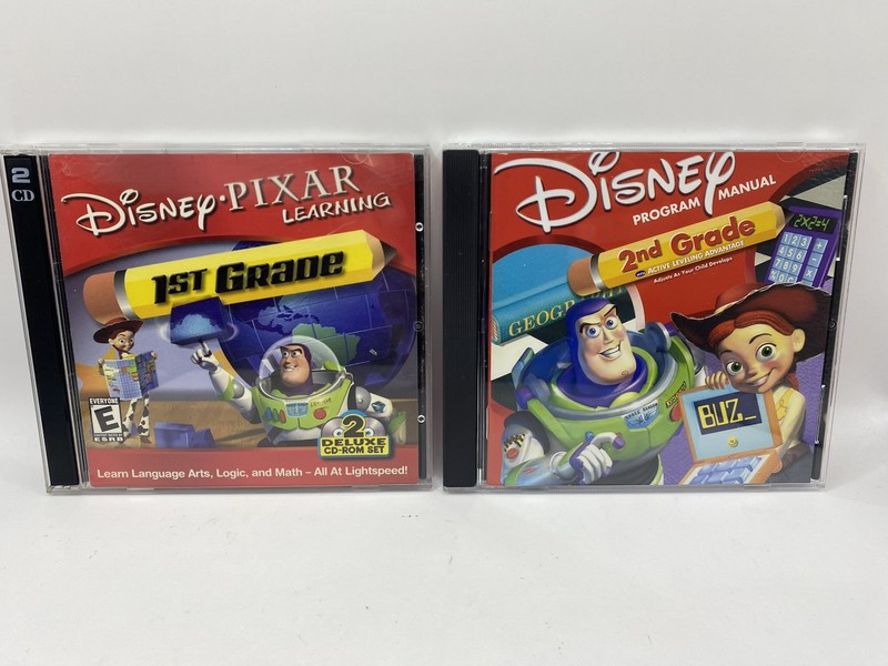 Disney Pixar Learning Buzz Light year 1st & 2nd Grade Cd Rom