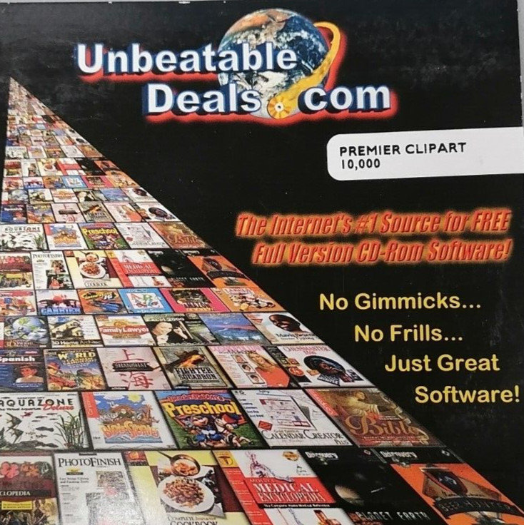 Vintage 1999 Unbeatable Deals Premier Clipart 10000