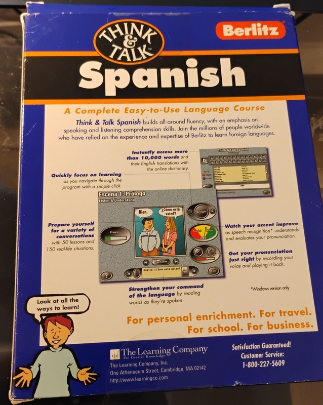 Spanish Language Course CD-Rom Windows 95 / 3.1 /Berlitz Think and Talk gallery