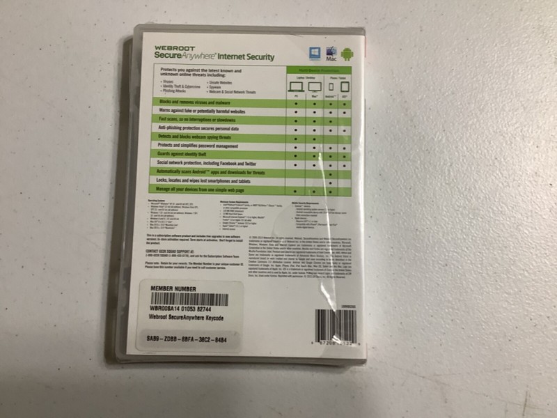 Webroot Secure Anywhere PC/Mac/Mobile Android & iOS-3 Devices Internet Security gallery