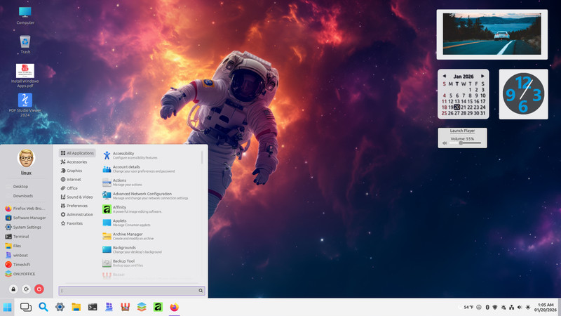 Linux Mint 23.3 preloaded USB (w/ Windows Apps Integration) #10