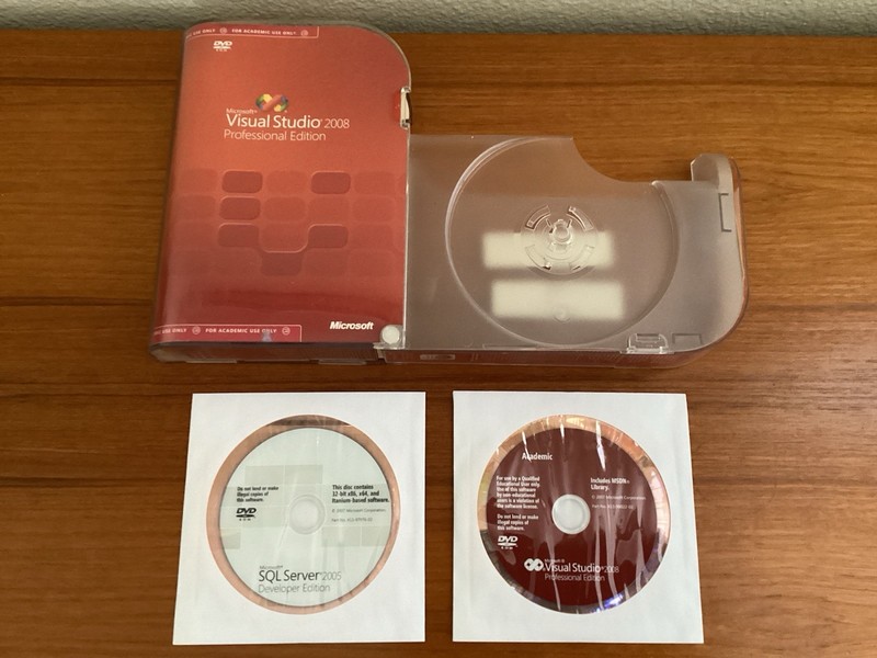 MICROSOFT Visual Studio 2008 Professional Edition – Academic version (2 DVD’s)