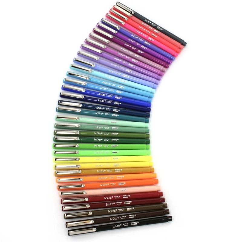 Marvy Le Pen 4300S 12 Pack Fine Point 0.3mm Color Pens Japan gallery