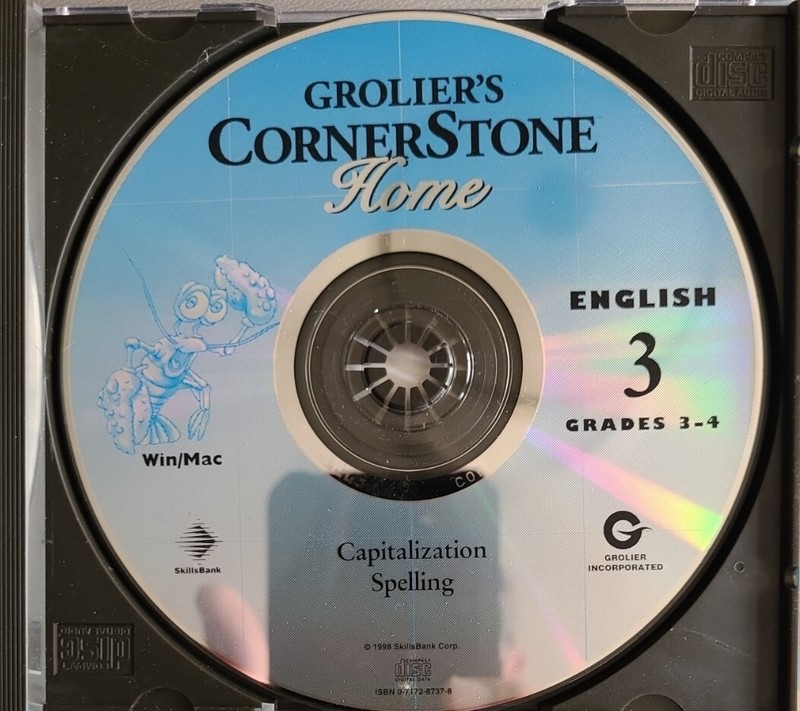 Grolier's Cornerstone Home English Grades 3-4 Vol. 3 PC/Mac CD-Rom (1998, Skils gallery