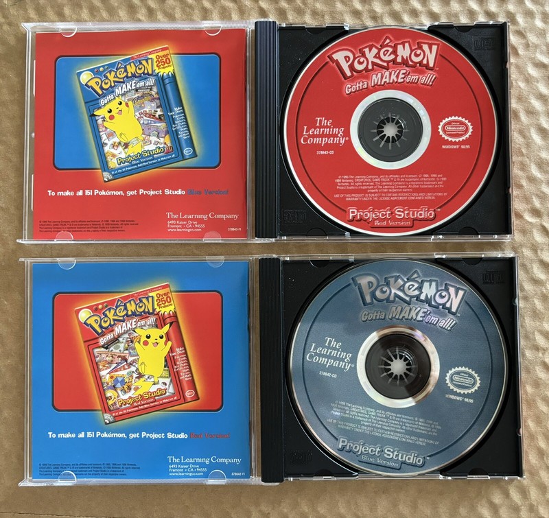 Pokémon Project Studio Red & Blue version by The Learning Company gallery