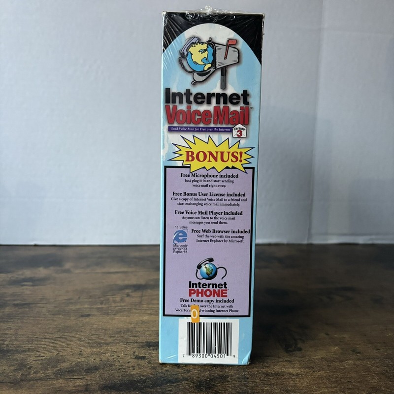 Vintage Microsoft Internet Voicemail Version Designed For Windows 95 New Sealed! gallery