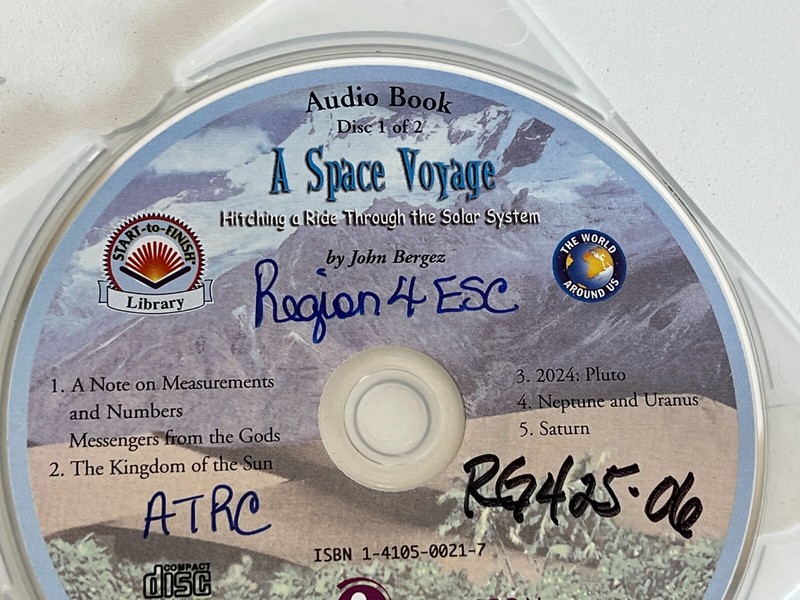 PP33: 2 Disks - " A Space Voyage" Audio Book - Don Johnston gallery