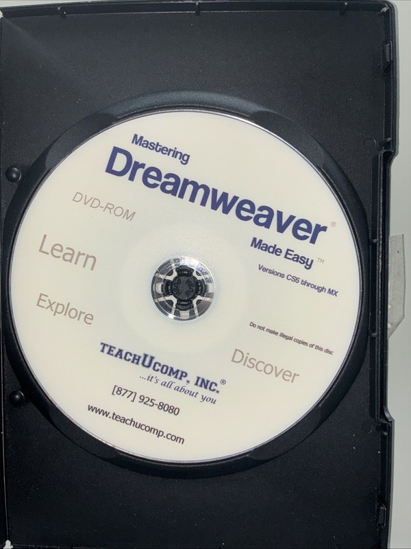 Mastering Dreamweaver Deluxe Edition Versions CS5 Through MX DVD ROM PC Or MAC gallery