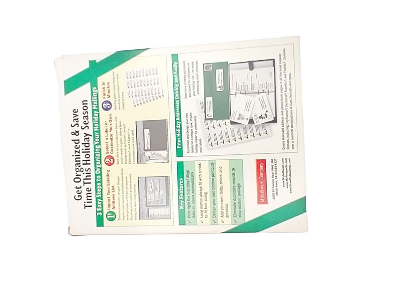 Vintage Mysoftware Software My Holiday Mailing Labels Clip Art Greeting Cards Wi gallery