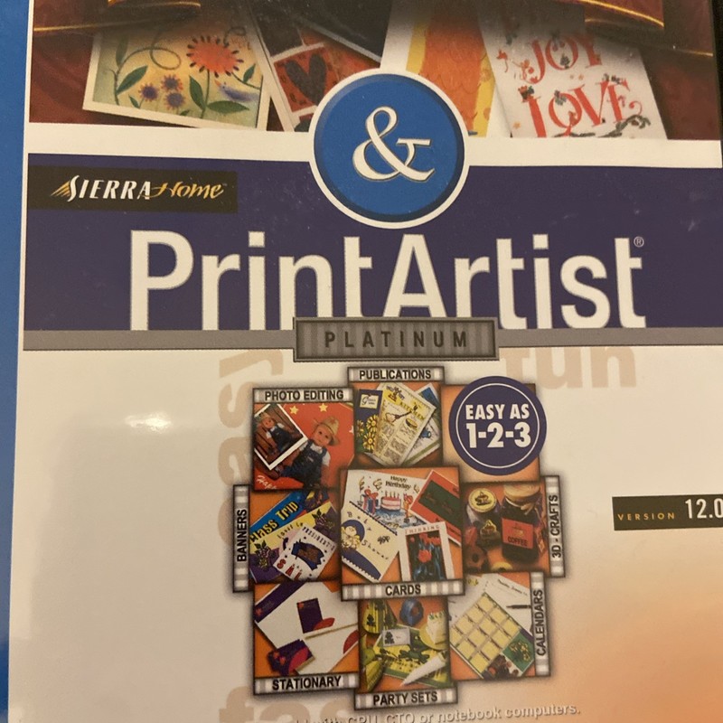 Sierra Home Hallmark Card Studio Express & Print Artist Platinum Softwares 2000 gallery