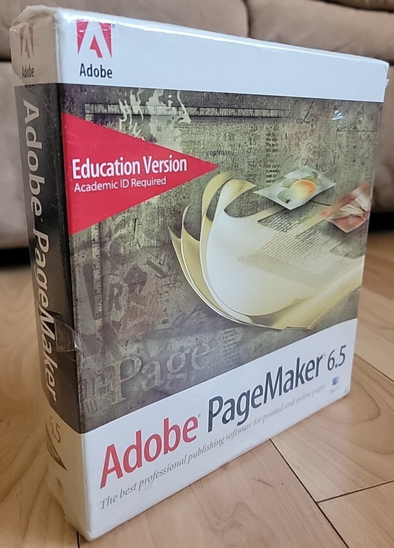 Adobe PageMaker 6.5 EDU Edition FOR MAC / OS – NEW Factory Sealed — READ-