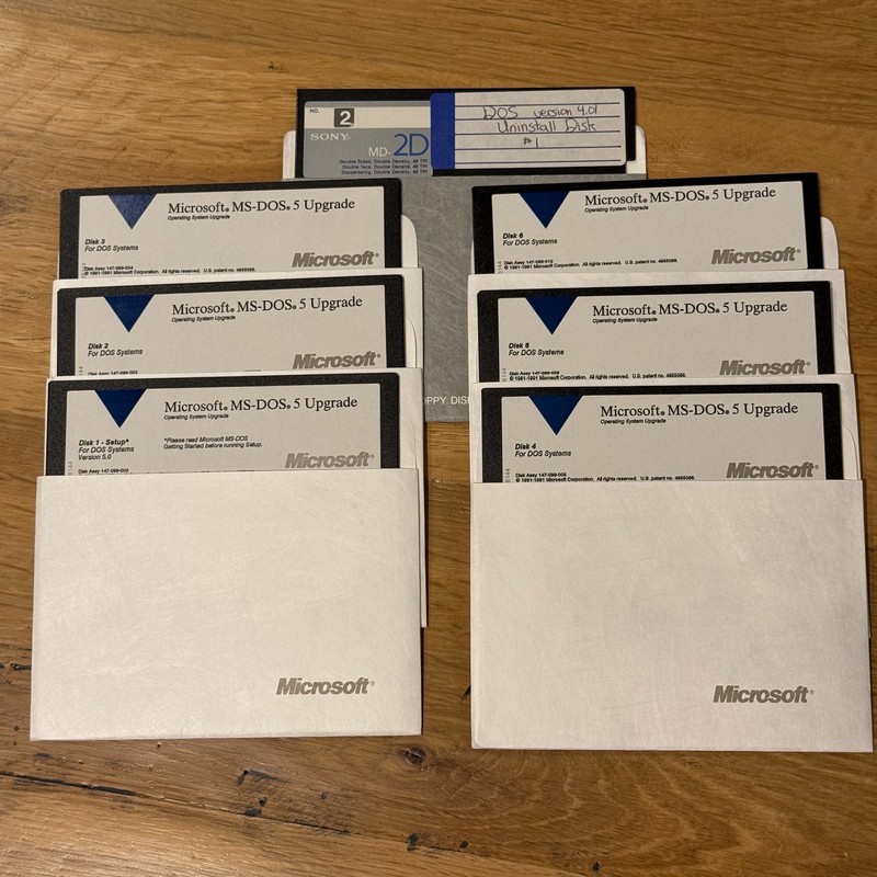 Microsoft MS-DOS 5 Upgrade - 5.25" Floppy Disks, Manuals gallery
