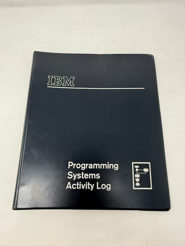 IBM Programming Systems Activity Log Binder