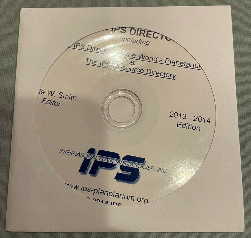 International Planetarium Society IPS 2013-2014 World Resource Directory PC CD