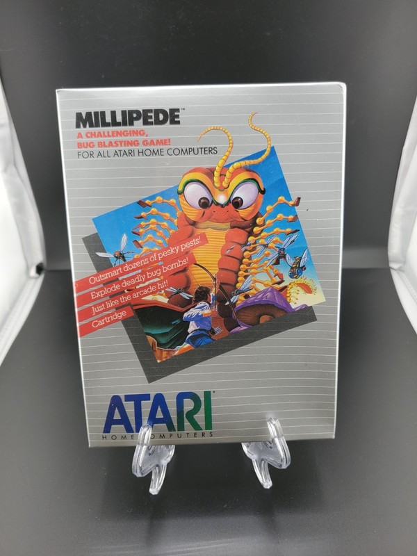 Millipede Atari Home Computers 400 800 XL XE Silver Box – SEALED