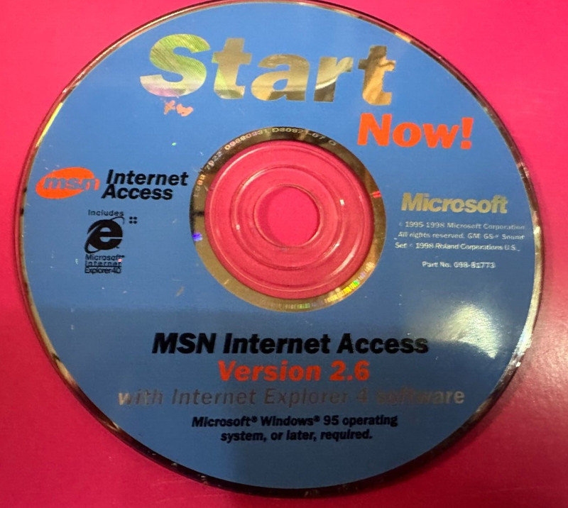 Microsoft Start Now! CD Rom Collection MSN Internet Access lot of 8 gallery